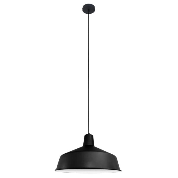 Industriële zwarte metalen hanglamp Mexlite Blackmoon - Image 10