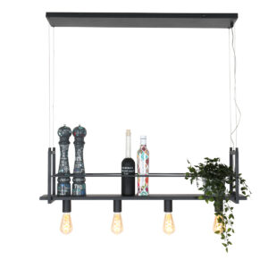 Mexlite Buckley hanglamp – E27 (grote fitting) – Zwart