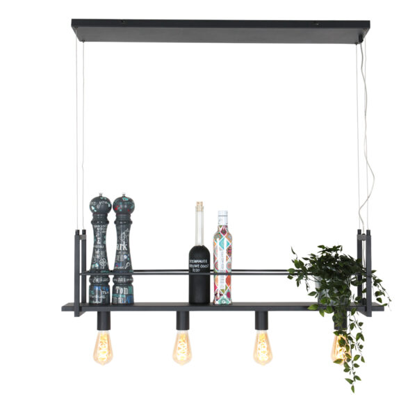 Mexlite Buckley hanglamp – E27 (grote fitting) – Zwart