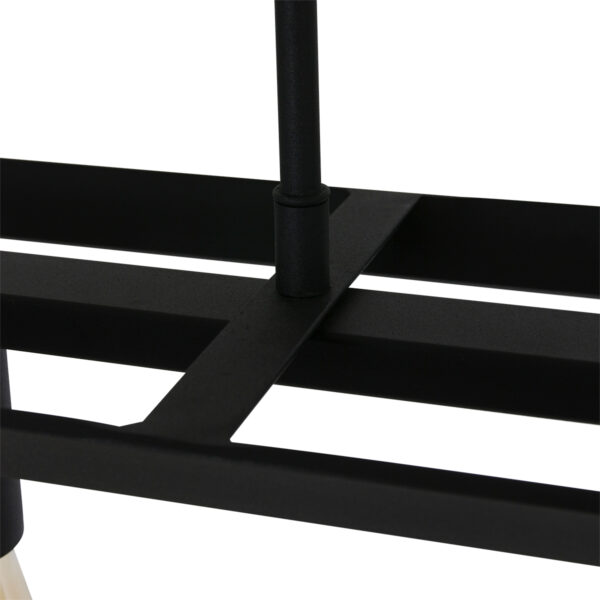 Trendy zwarte metalen hanglamp Mexlite Buckley - Image 5