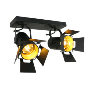 Mexlite Carree spot – E27 (grote fitting) – Zwart