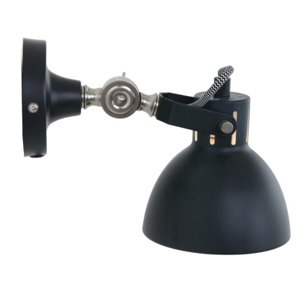 Mexlite Cera wandspot - met snoer - kap Ø14 cm - draaibaar - zwart - Image 11