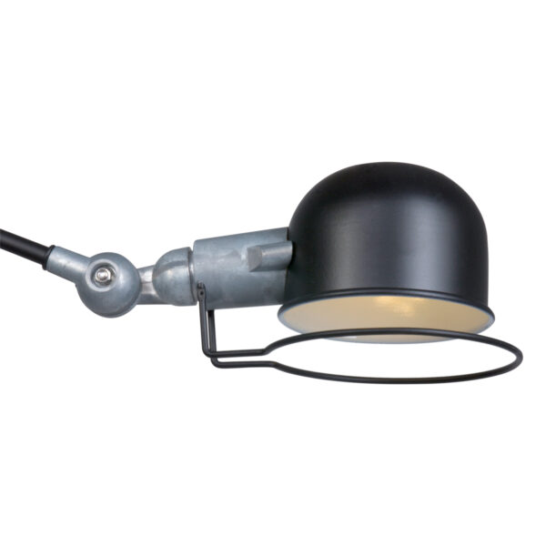 Ronde zwarte industriële hanglamp scharnierarm Mexlite Davin - Image 13