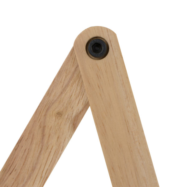 Mexlite Dion wandlamp - schaarlamp - uittrekbaar - 40-80 cm diep - hout en wit - Afbeelding 6