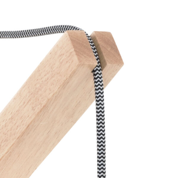 Scandinavische bruine houten wandlamp Mexlite Dion - Image 5