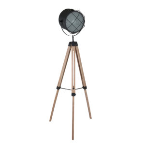 Mexlite Dyce vloerlamp – ø 60 cm – E27 (grote fitting) – Naturel
