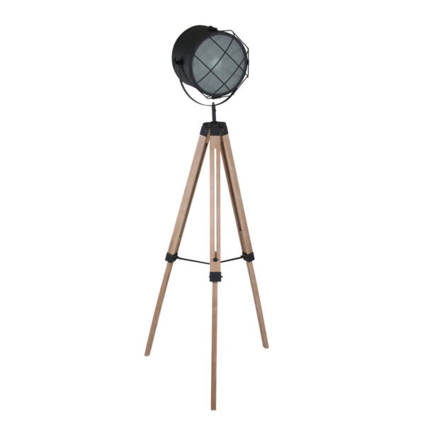 Mexlite Dyce vloerlamp – ø 60 cm – E27 (grote fitting) – Naturel