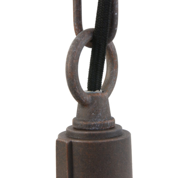 Industriële aluminium bruine glazen hanglamp Mexlite Ebbe - Image 3