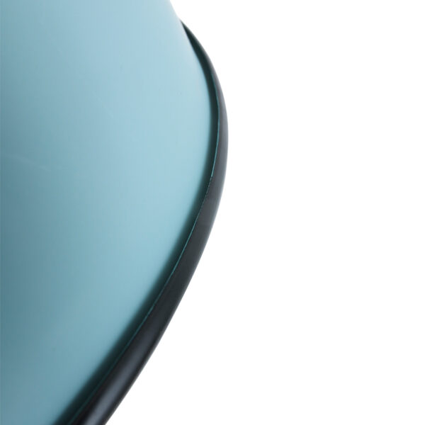 Ronde blauwe retro hanglamp metaal Mexlite Eden - Image 4