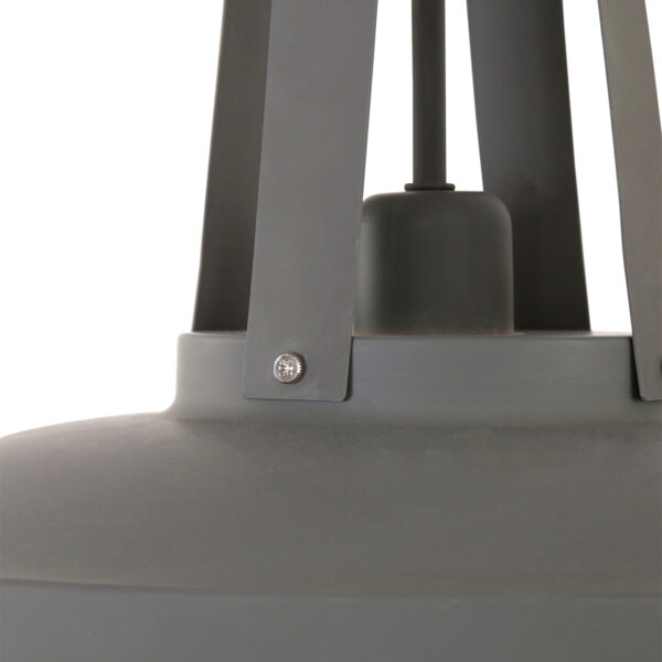 Groene ronde metalen retro hanglamp Mexlite Eden - Image 3