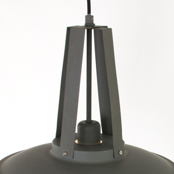 Groene ronde metalen retro hanglamp Mexlite Eden - Image 9