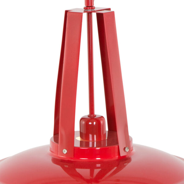 Retro rode metalen hanglamp Mexlite Eden - Image 3