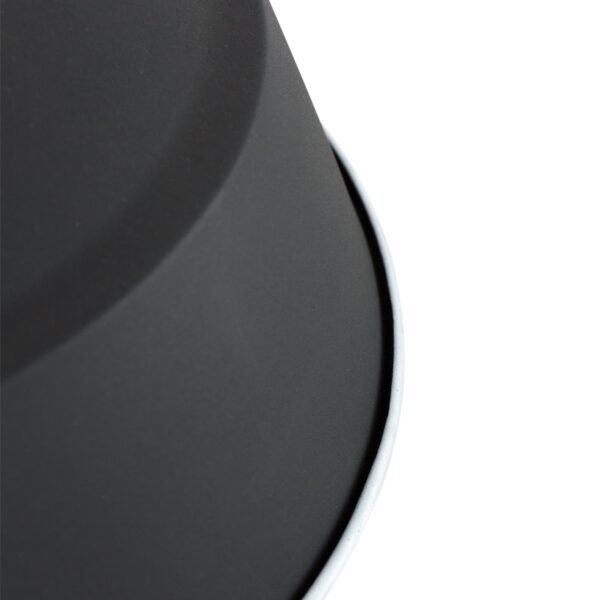 Mexlite Luna hanglamp - Ø42 cm - E27 fitting - stoere industriële look - zwart - Afbeelding 3