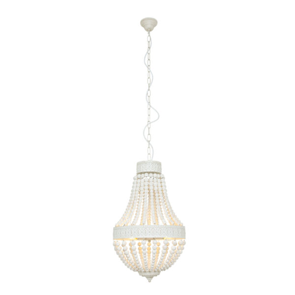Mexlite Ella hanglamp – ø 40 cm – E14 (kleine fitting) – Wit