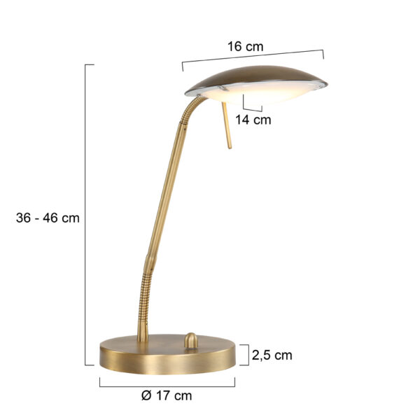 Dimbare LED tafellamp Mexlite Eloi - Image 7