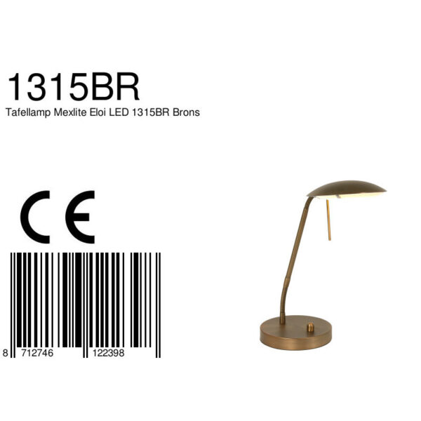 Dimbare LED tafellamp Mexlite Eloi - Image 9