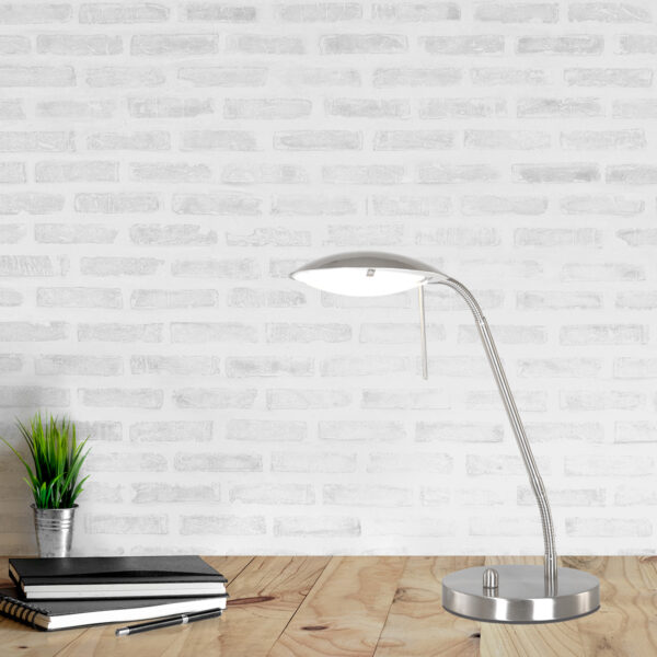 Moderne stalen glazen tafellamp Mexlite Eloi - Image 2