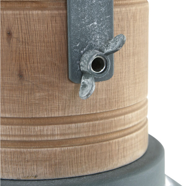 Landelijk hanglamp met houten klos Mexlite Emile - Image 4