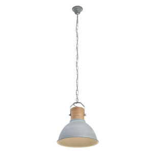 Mexlite Emile hanglamp – ø 38 cm – E27 (grote fitting) – Grijs