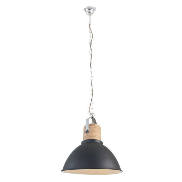Mexlite Emile hanglamp – ø 38 cm – E27 (grote fitting) – Zwart