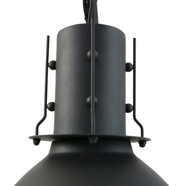 Scandinavische zwarte hanglamp metaal Mexlite Espen - Image 3