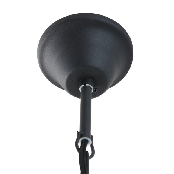 Scandinavische zwarte hanglamp metaal Mexlite Espen - Image 5