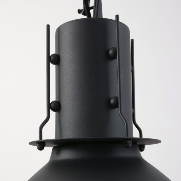 Scandinavische zwarte hanglamp metaal Mexlite Espen - Image 10