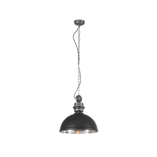 Industriële zwarte metalen hanglamp Mexlite Gaeve - Image 9