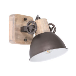 Mexlite Gearwood spot – E27 (grote fitting) – Antraciet