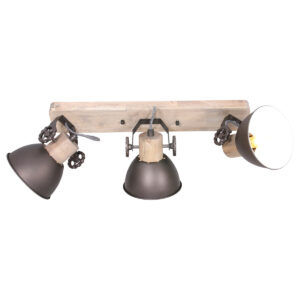 Mexlite Gearwood spot – E27 (grote fitting) – Antraciet