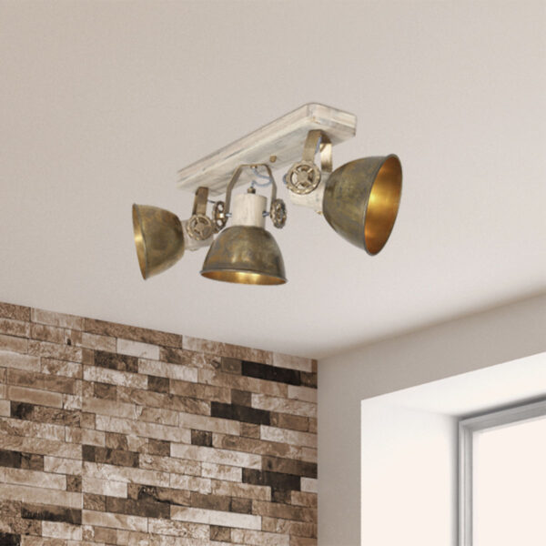 Plafondlamp Gearwood 2133BR Brons E27 Mexlite Gearwood - Image 2