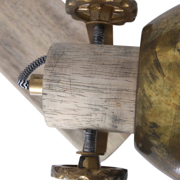 Plafondlamp Gearwood 2133BR Brons E27 Mexlite Gearwood - Image 12