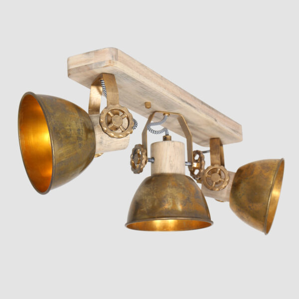 Plafondlamp Gearwood 2133BR Brons E27 Mexlite Gearwood - Image 17
