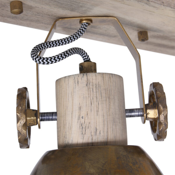 Plafondlamp Gearwood 2133BR Brons E27 Mexlite Gearwood - Image 3