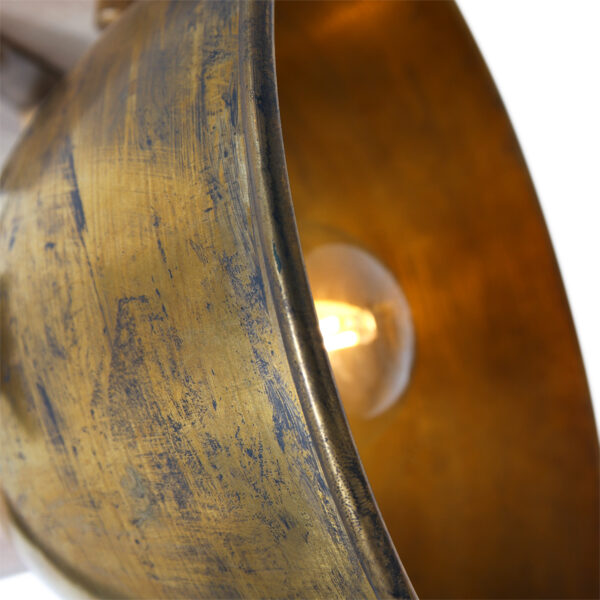 Mexlite Gearwood plafondlamp - E27 - draai- en kantelbaar - 19 cm breed - brons - Image 8