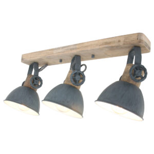 Mexlite Gearwood spot – E27 (grote fitting) – Grijs
