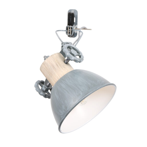 Mexlite Gearwood spot – E27 (grote fitting) – Grijs