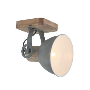 Mexlite Gearwood spot – E27 (grote fitting) – Grijs