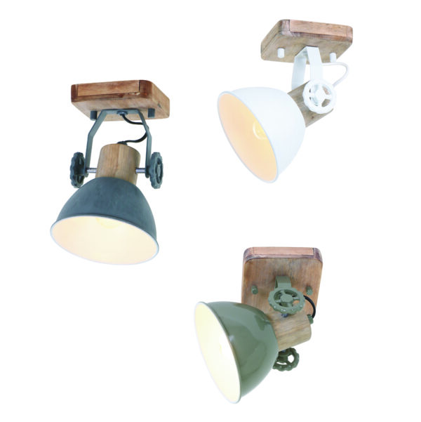 Plafondspot met hout Mexlite Gearwood - Image 2