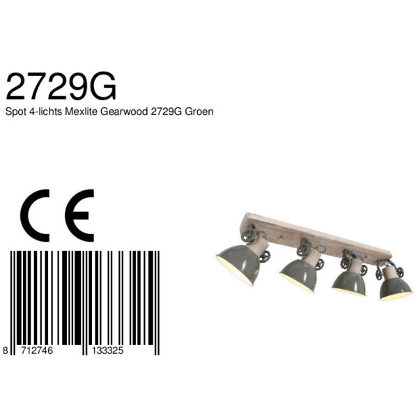 Stoere vierlichts spot Mexlite Gearwood - Image 6
