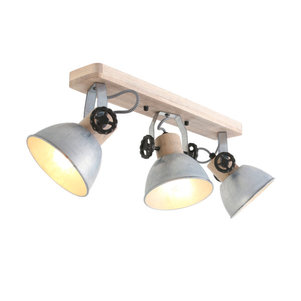 Houten spot drielichts Mexlite Gearwood - Image 12