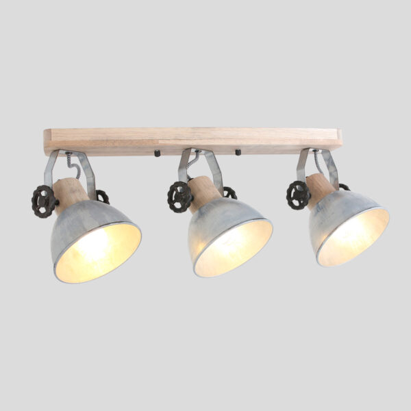 Houten spot drielichts Mexlite Gearwood - Image 13