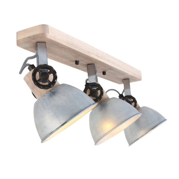 Houten spot drielichts Mexlite Gearwood - Image 9