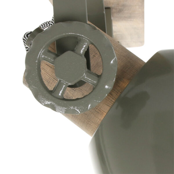 Industriële groene metalen rubberwood spot Mexlite Gearwood - Image 3