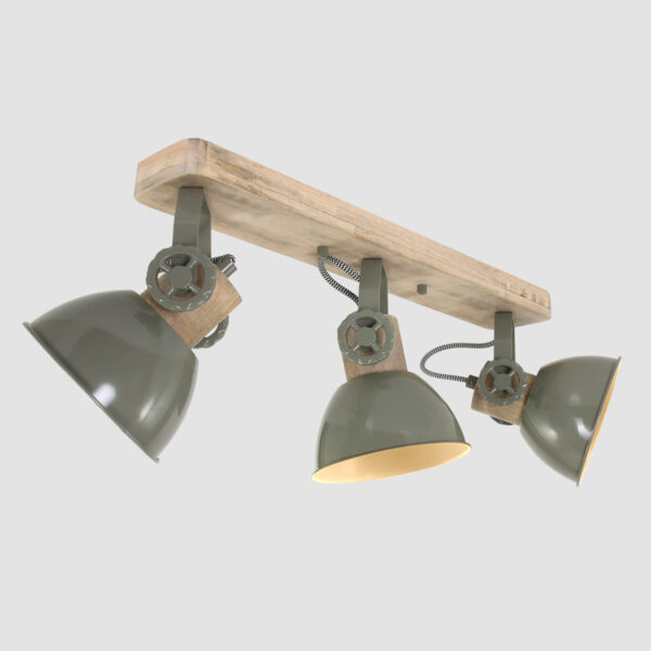 Industriële groene metalen rubberwood spot Mexlite Gearwood - Image 8