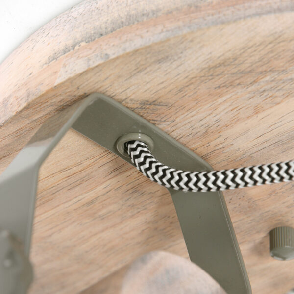 Ronde stoere drielichts plafondlamp Mexlite Gearwood - Image 4