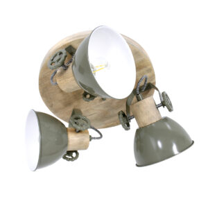 Mexlite Gearwood spot – ø 38 cm – E27 (grote fitting) – Groen