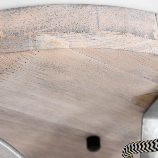 Mexlite Gearwood plafondspot - drielichts - Ø 30 cm - draai- en kantelbaar - E27 - metaal - Afbeelding 13