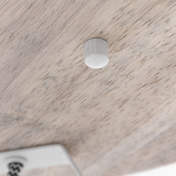 Drielichts houten plafondlamp Mexlite Gearwood - Image 13