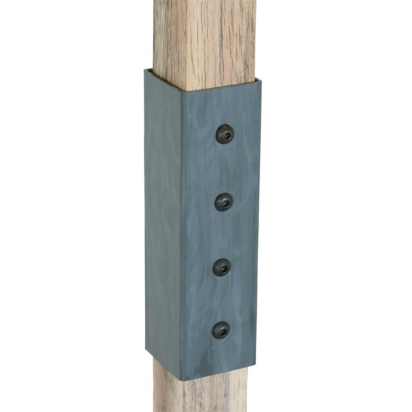 Houten vloerlamp met grijze kapjes Mexlite Gearwood - Image 10